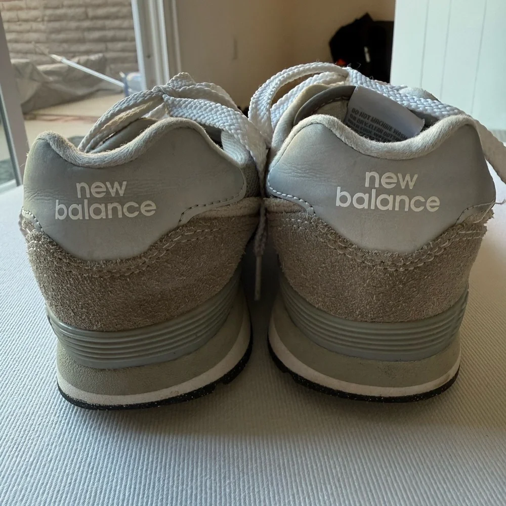 New Balance Gray and White Athletic Shoes